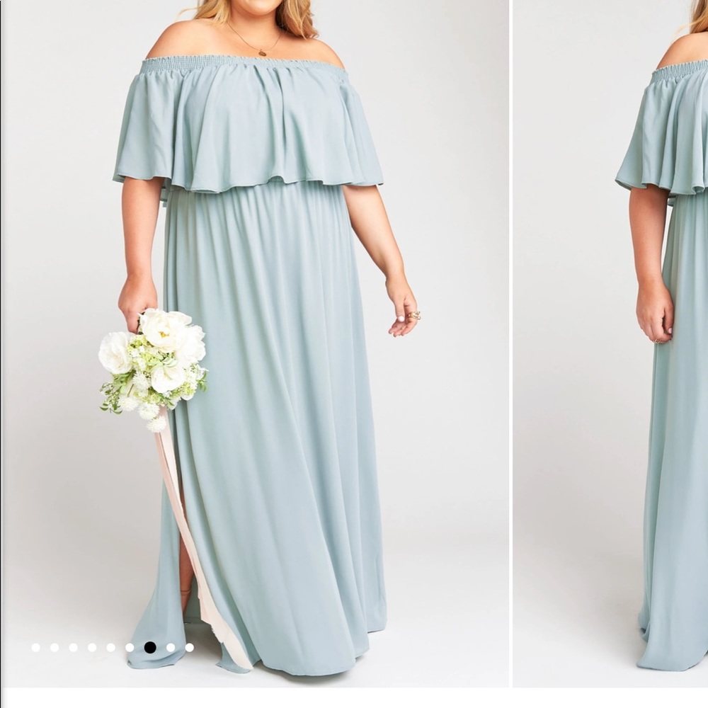 Show me your Mumu hacienda maxi dress silver sage